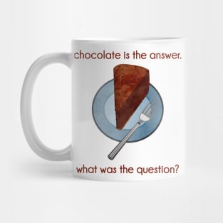 Chocolate is the Answer Mug